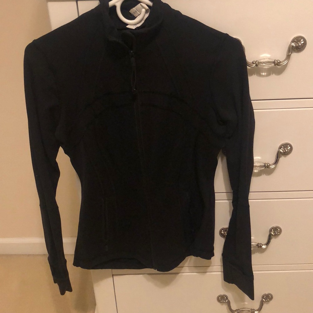 Black lulu active wear jacket